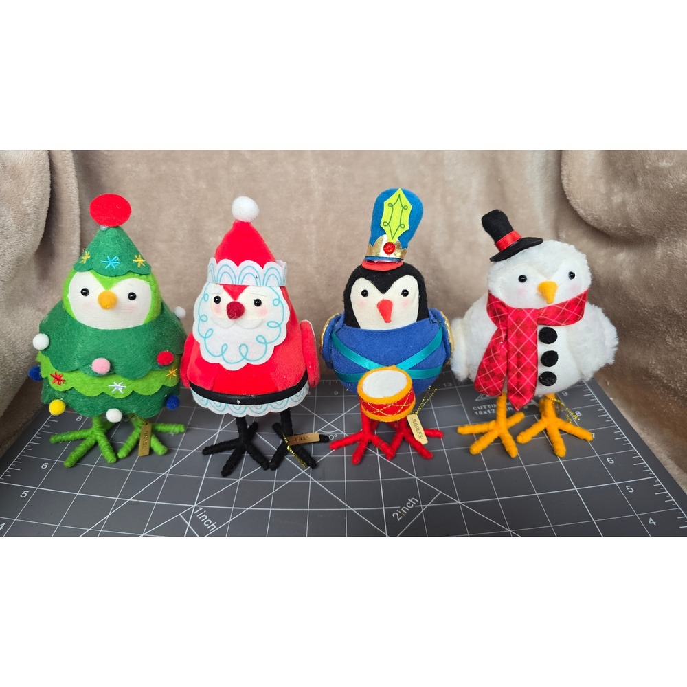 Target Wondershop Christmas Birds 2021 Set Tinsel Jolly Jubilee Snowman 4pc